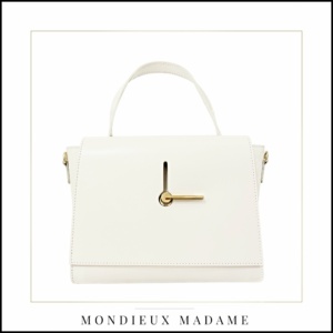 Mondieux Madame sac cuir Blanc l'institut by Scarlett