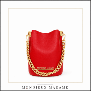 Sac à main cuir rouge femme Tatie Mon Dieu Madame